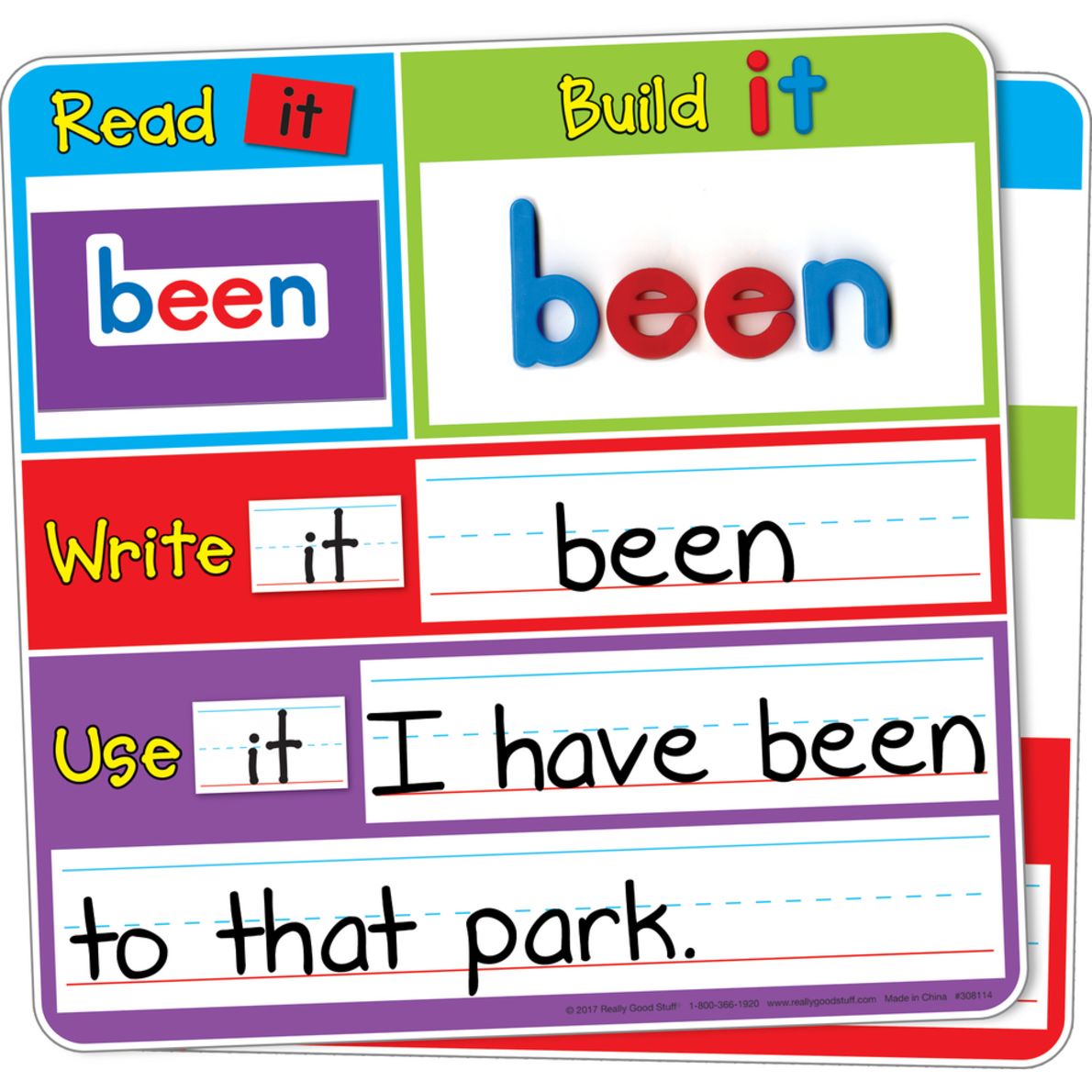 Read, Build, And Write Boards With Sight Words And