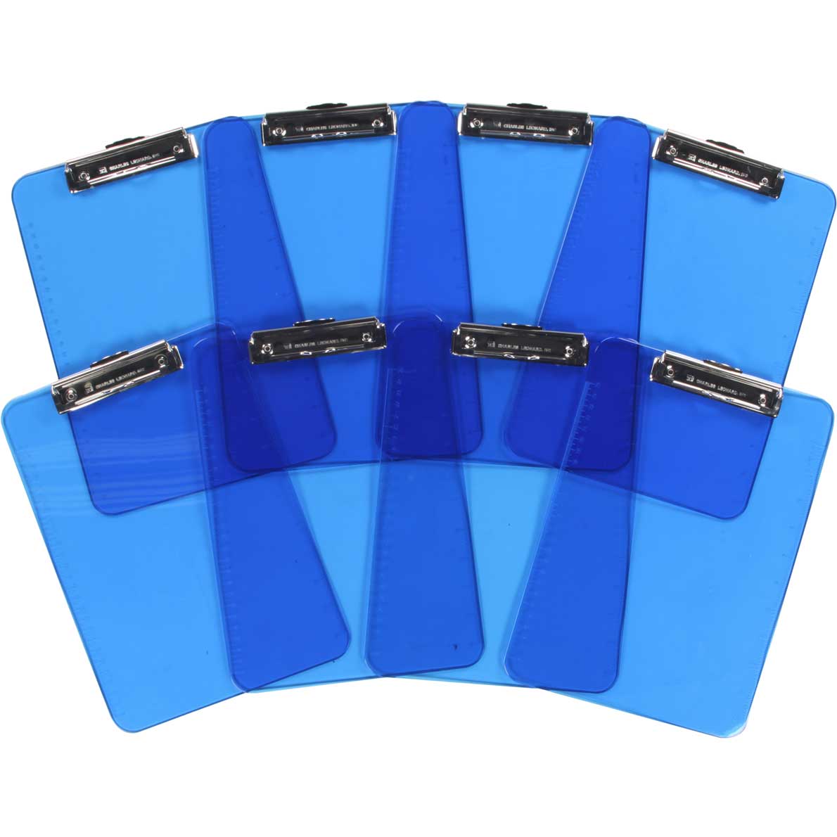 Clipboards Plastic Neon with Rulers Blue Neon Color Really Good Stuff