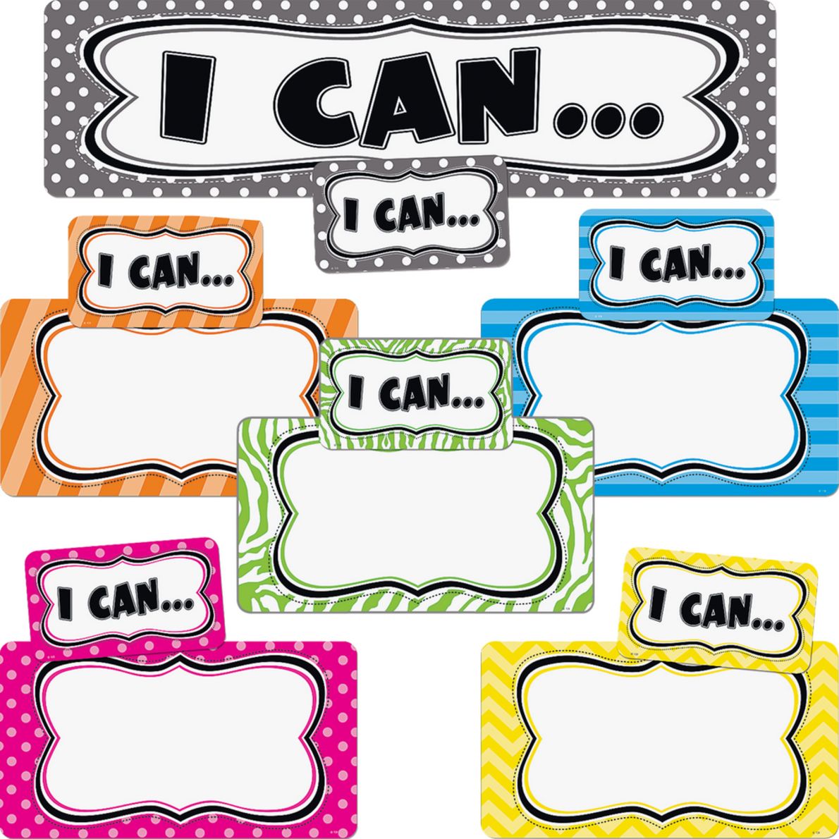 We're On Target I Can... Mini Bulletin Board Set