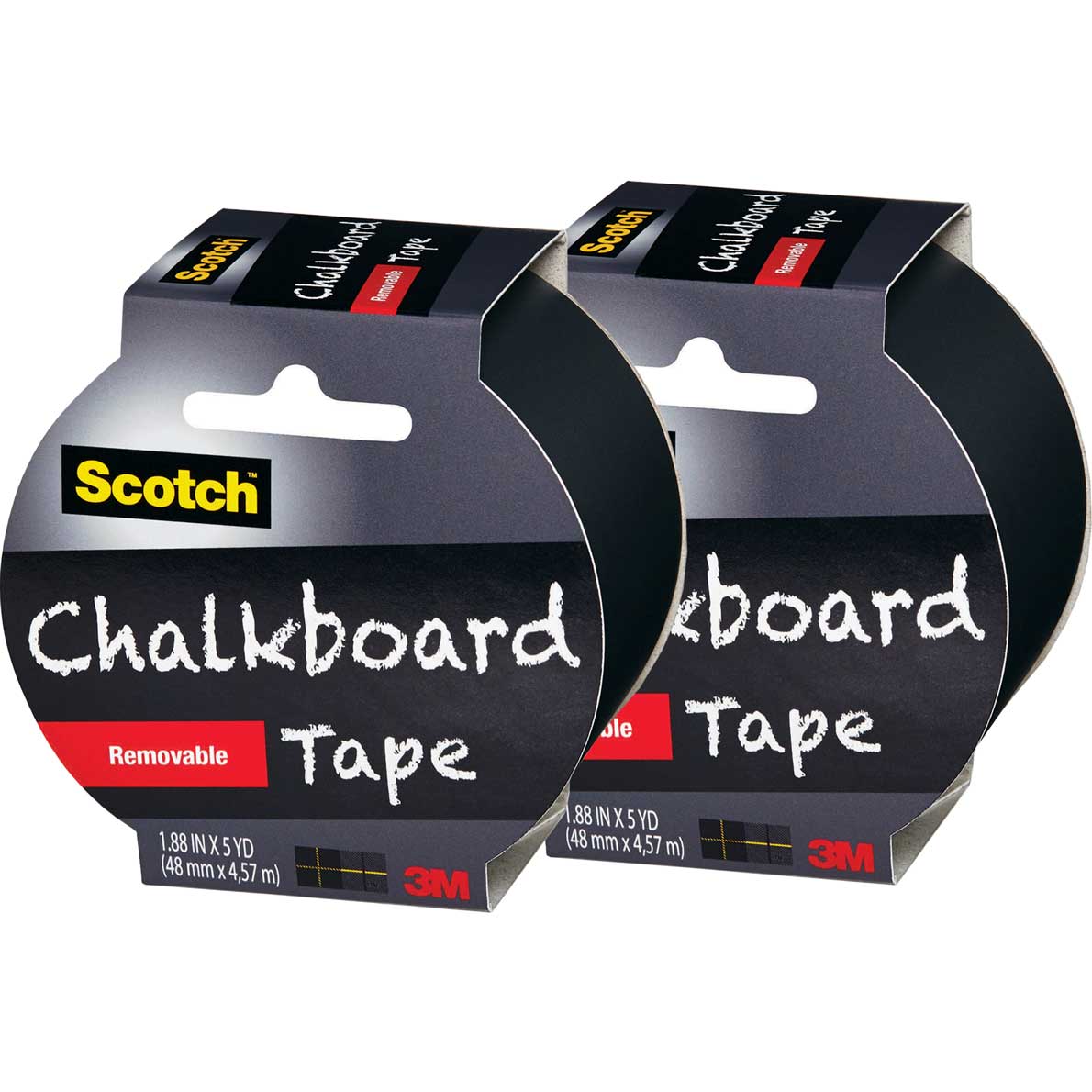 Scotch Chalkboard Tape Black 2 Pack