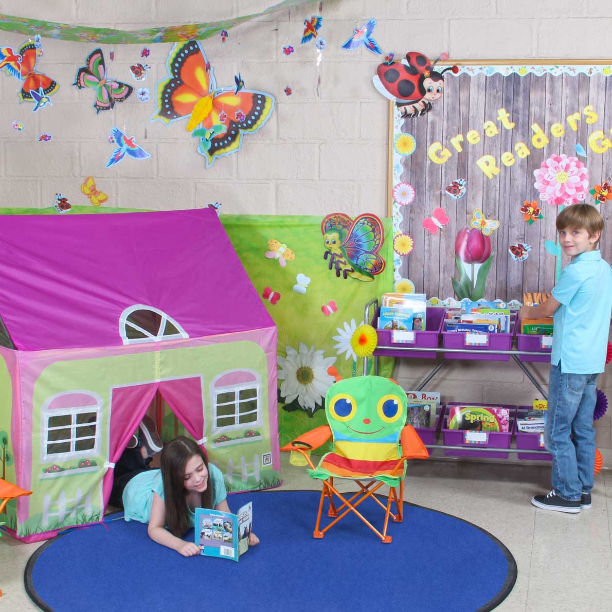 Garden Reading Environment Wallies® Butterflies Wall Decor 28 stickers