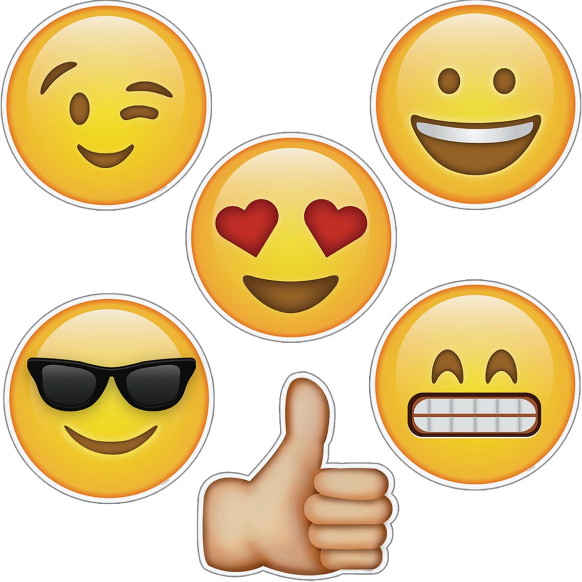 Emoji Fun Designer Cutouts ONLY