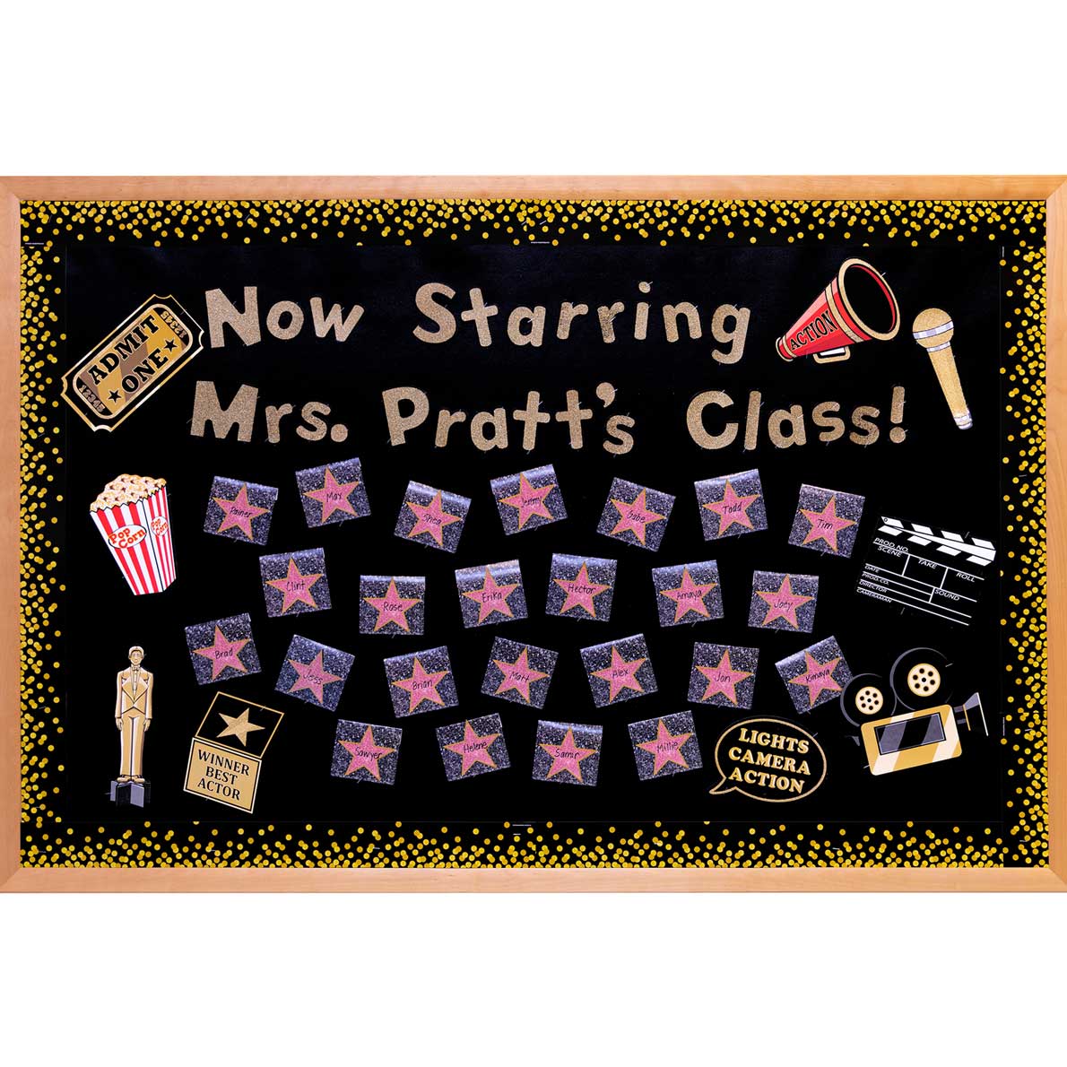 Hollywood Awards Night Bulletin Board Kit multiitem kit