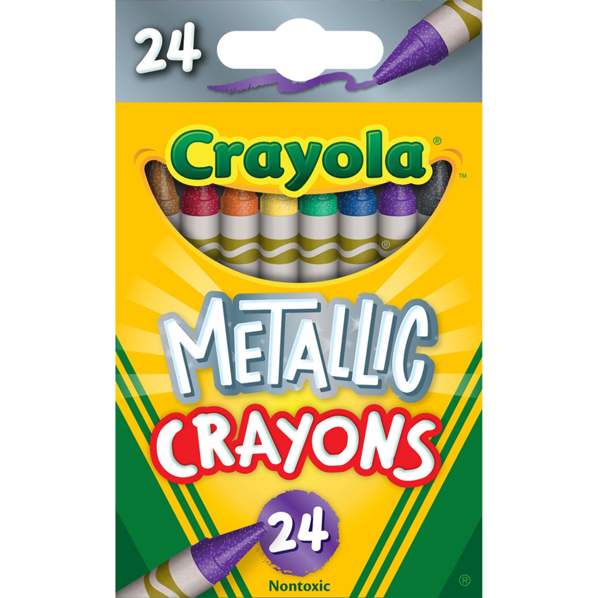 Crayola® Metallic Crayons Set Of 24