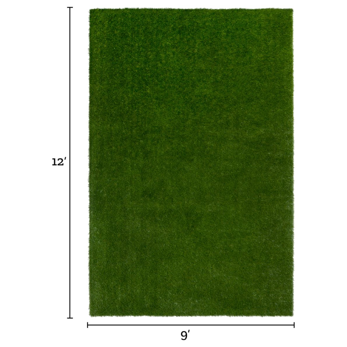 GreenSpace Artificial Grass Area Rug 12' By 9' Rectangle - 1 rug