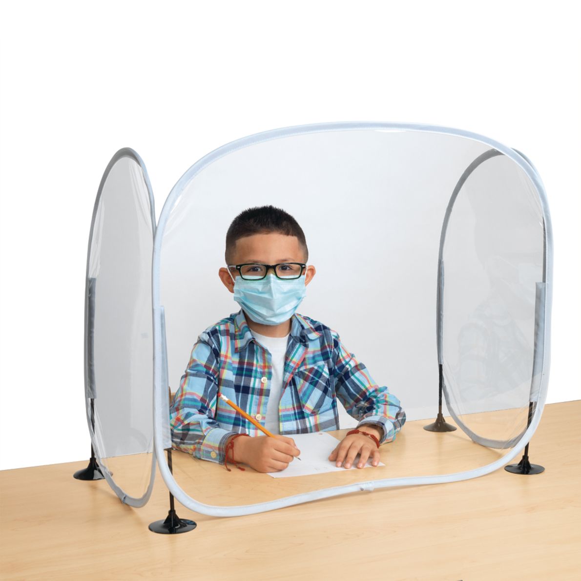 Excellerations® FoldUp Portable Desktop Barrier 1 desk barrier