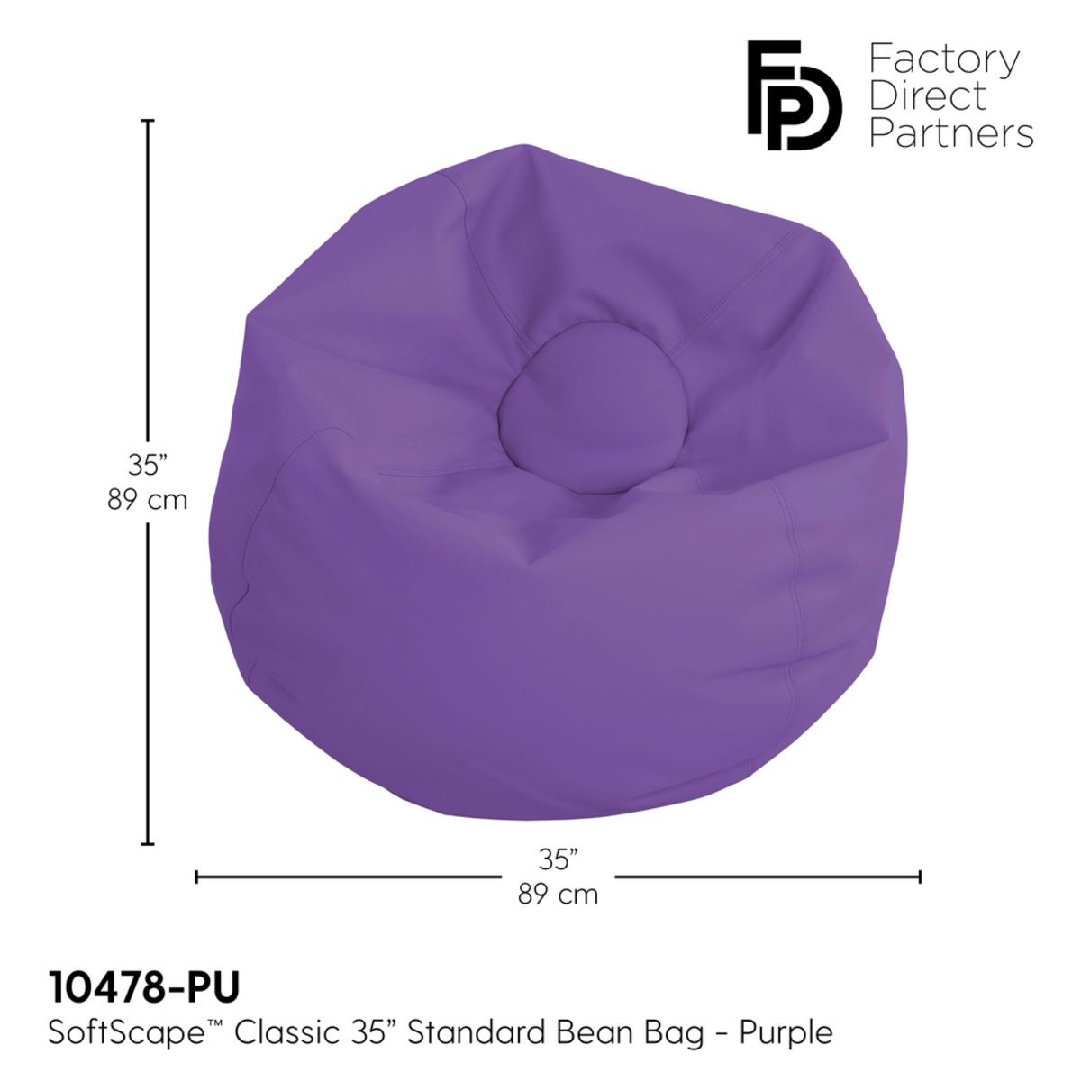 35" Bean Bag Purple