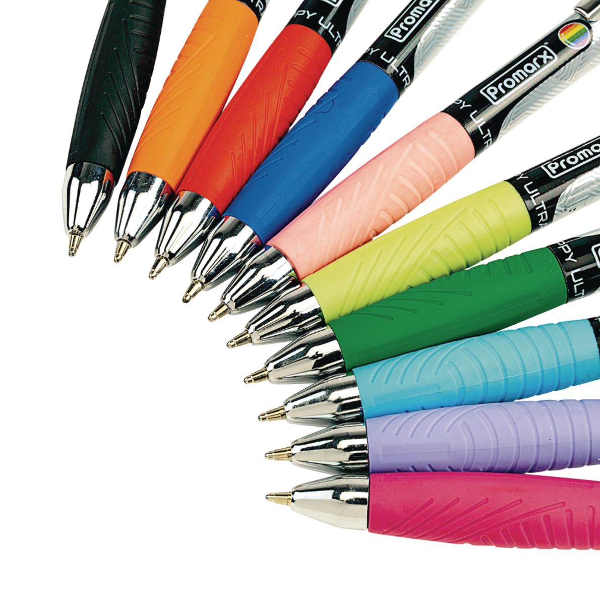 Assorted Color Ballpoint Pens Medium Point Tip, 10 Count