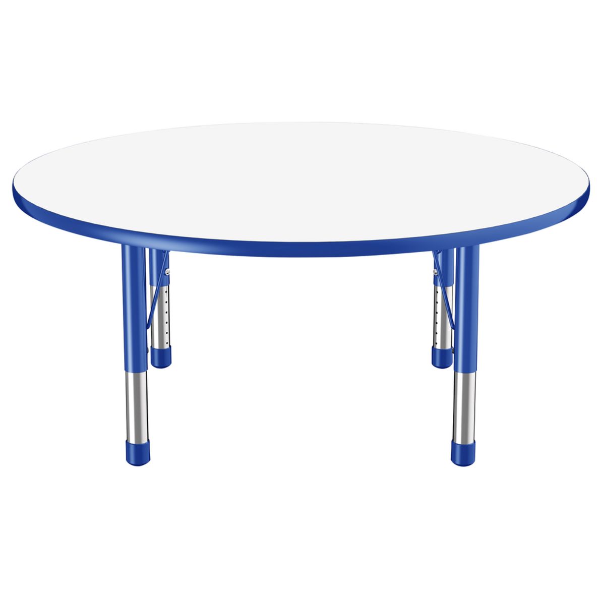 48" Round Collaborative DryErase Activity Table with Adjustable Chunky