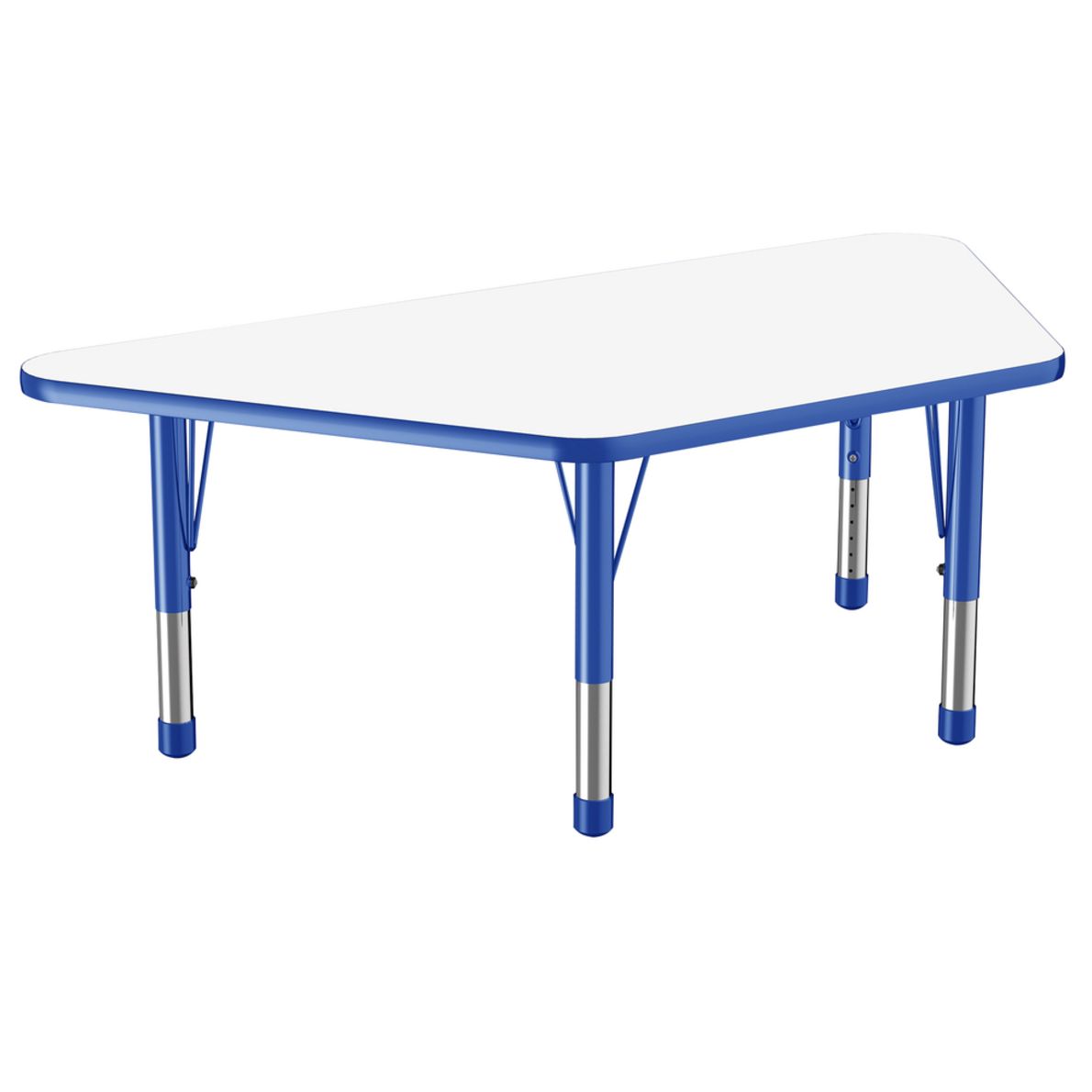 30" x 60" Trapezoid DryErase Activity Table with Adjustable Chunky