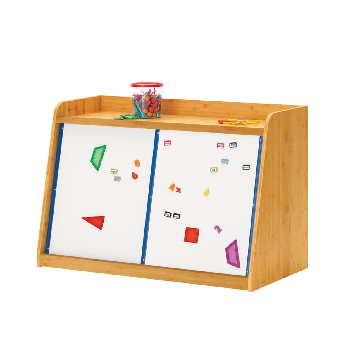 Write and Store Shelf with 2 Whiteboards