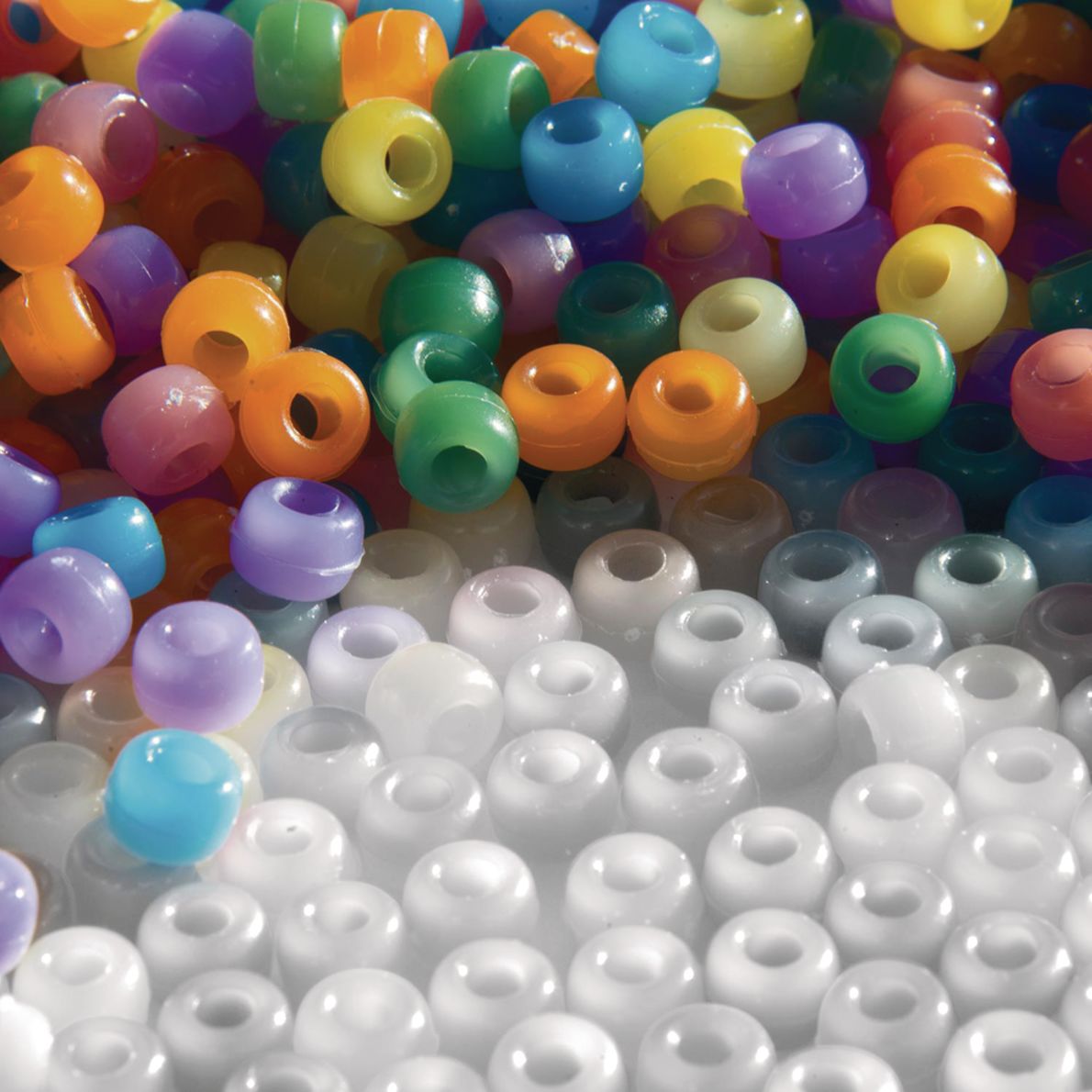 1,000 UV Color Changing Beads Assorted Colors