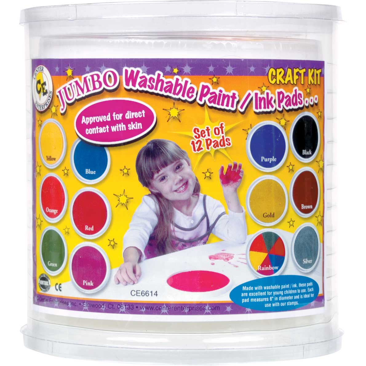 Jumbo Washable Paint/Ink PadsCraft Kit