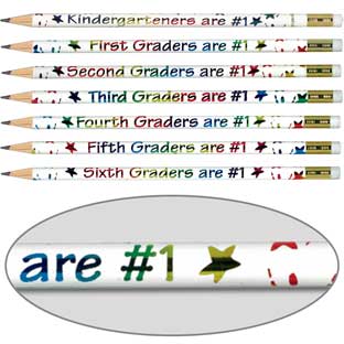 Happy Birthday Pencils - set of 12 pencils.