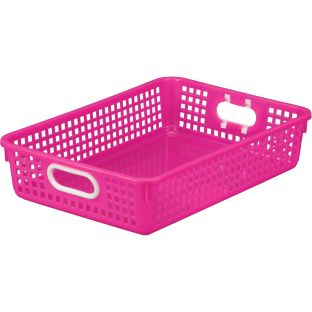 Really Good Stuff® Large Plastic Desktop Storage Baskets, 13-1/4 by 10 by  5-1/2 Single Basket - Available in 7 Different Colors - Great For Your  Home Storage or Classroom Needs Just Baskets