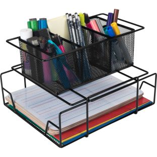 thumbnail interactive-video image 1 of Paper Sorter Colorations Wooden Organizer For Paper Storage, 20 1/4\" W X 13 1/4\" D X 10 1/4\" H 1 of 9