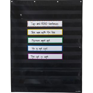 Programmable Pocket Chart and Cards Rainbow Large Black - 1 pocket chart, 36 cards Programmable Pocket Chart and Cards Rainbow Large Black - 1 pocket chart, 36 cards