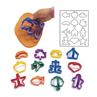 Colorations® Easy-Grip Dough Cutters - Set of 12