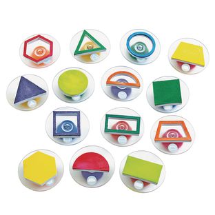 Easy Grip Stampers Shapes Set of 14 by Colorations