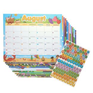 Really Good Stuff® Monthly Calendar Pages 2026-2027 – Primary