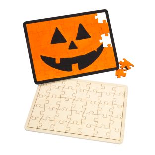 Colorations® Jack-o’-Lantern Puzzles Craft Kit
