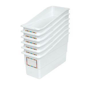 Really Good Stuff® Durable Book and Binder Holders - 6 Pack - White