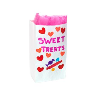 Colorations® Design Your Own Valentine Treat Bags – Makes 100 Crafts