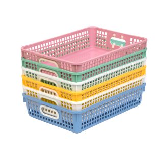 Really Good Stuff® Classroom Paper Baskets - 6 Pack - Bold Vibes