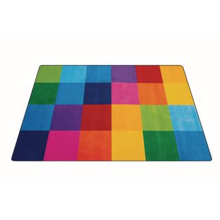 Rainbow Mosaic Premium Carpet - 6' x 9' Rectangle