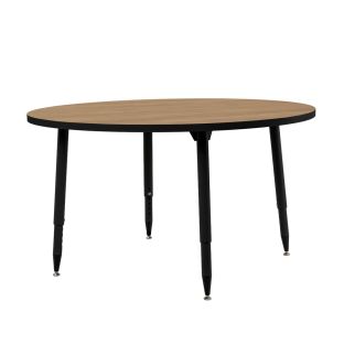 48" Round Table - Pasadena Oak/Black