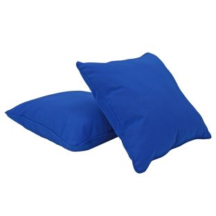 Brilliant Blue Presidio 24" Square Indoor/Outdoor Pillow, 2 Pack