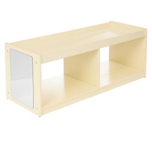 Environments® Mobile 18"H Toddler Storage Center with Mirror - White