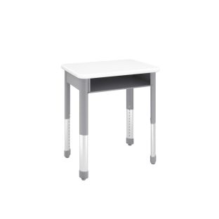 Interchange® Rectangle Open Front Desk - Whiteboard