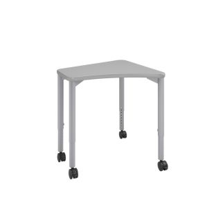 Elemental® Petal Student Desk - North Sea Gray