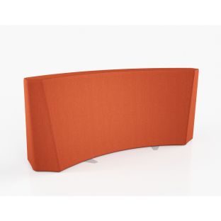 Flowform® Curved Bench Divider - Habanero