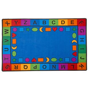 Classroom Shapes Seating Rug - 7'6" x 12'