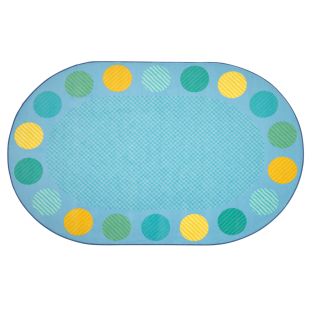 Tranquil Spots Oval Seating Rug