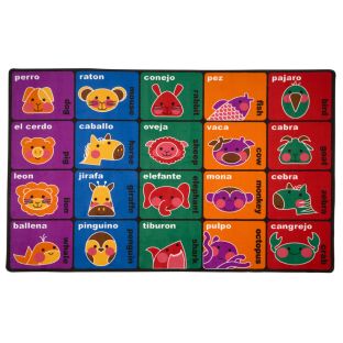 Bilingual Animals Seating Rug