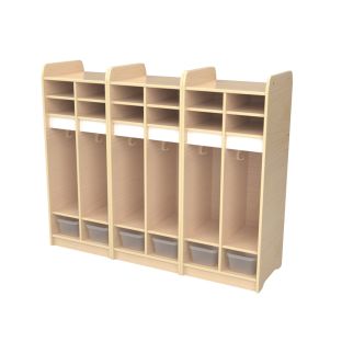Millhouse Compact Toddler 6 section Locker w/ Tubs