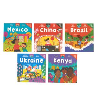 Our World Book Set 1 - Ukraine, Brazil, Kenya, China, and Mexico