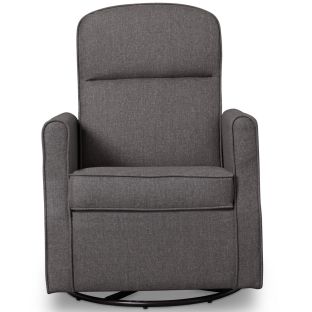 Blair Slim Nursery Glider Swivel Rocker Chair - Charcoal Gray