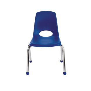 14" Stack Chair with Ball Glides - Blue, Set of 6