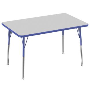 30" x 48" Rectangle Activity Table with Adjustable Swivel Glide Legs