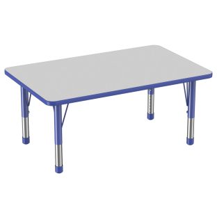 30" x 48" Rectangle Activity Table with Adjustable Chunky Legs