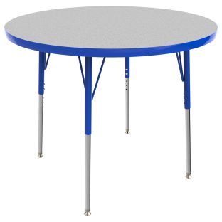 36" Round Activity Table with Adjustable Swivel Glide Legs