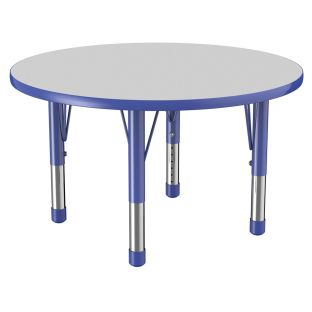 36" Round Activity Table with Adjustable Chunky Legs