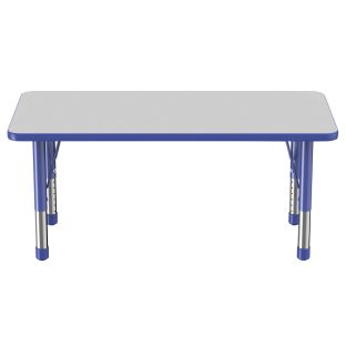 24" x 48" Rectangle Activity Table with Adjustable Chunky Legs