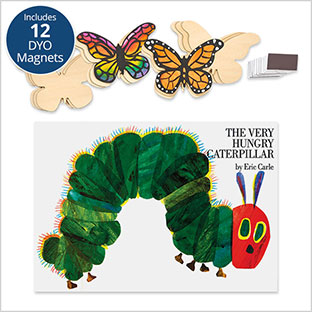 Hardcover Hungry Caterpillar Butterfly Magnets Bundle
