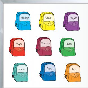 Student Name Backpack Magnets