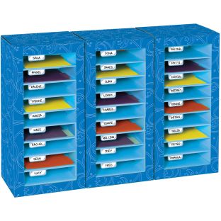 Really Good Stuff® Store More® Classroom Mail Center - 27 Slot Swirl Star Design